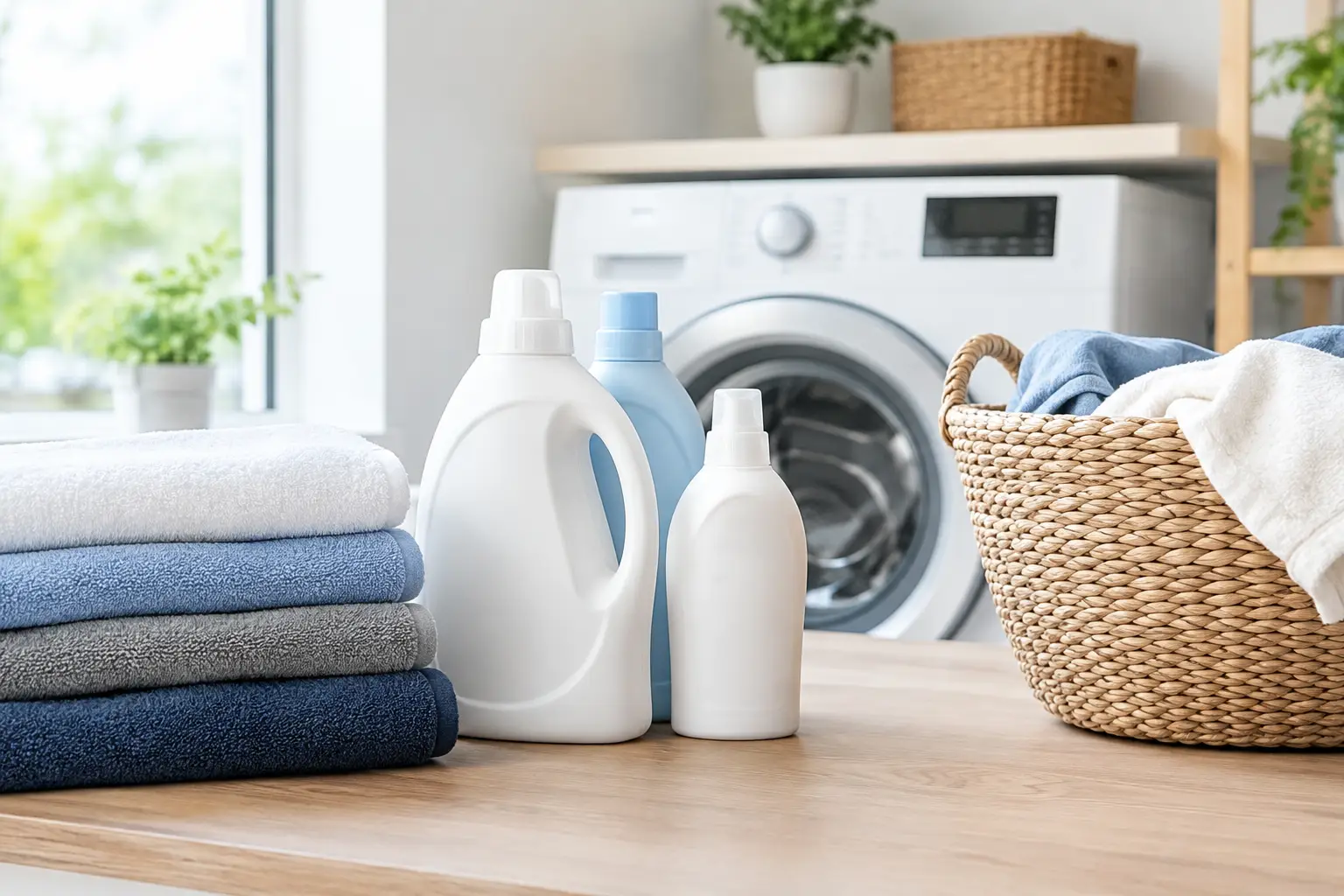 Customer reading laundry collection reviews before booking online