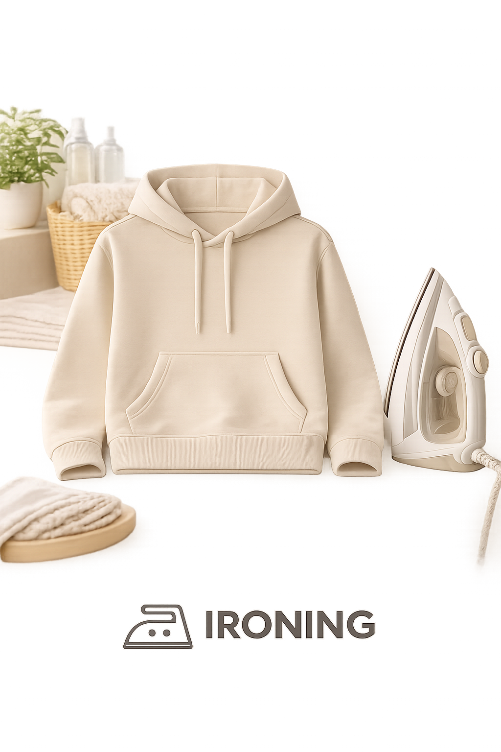 Crisp ironing for shirts, trousers and more.